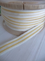 Streifenband gelb-weiß