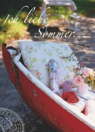 Postkarte "Ich liebe Sommer ..."