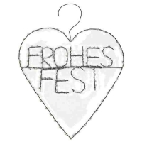 LIV Drahtherz "Frohes Fest"