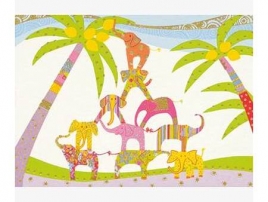 Postkarte "Elefantenpyramide" von Turnowsky